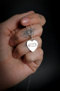 Custom Sterling Silver Heart Necklace | Made to Order