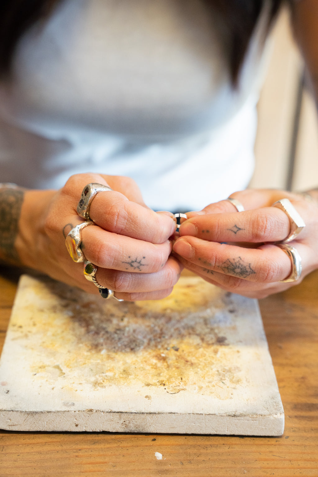 Saturday, November 14th 1pm Single Stone Pendant Silversmith Workshop Deposit