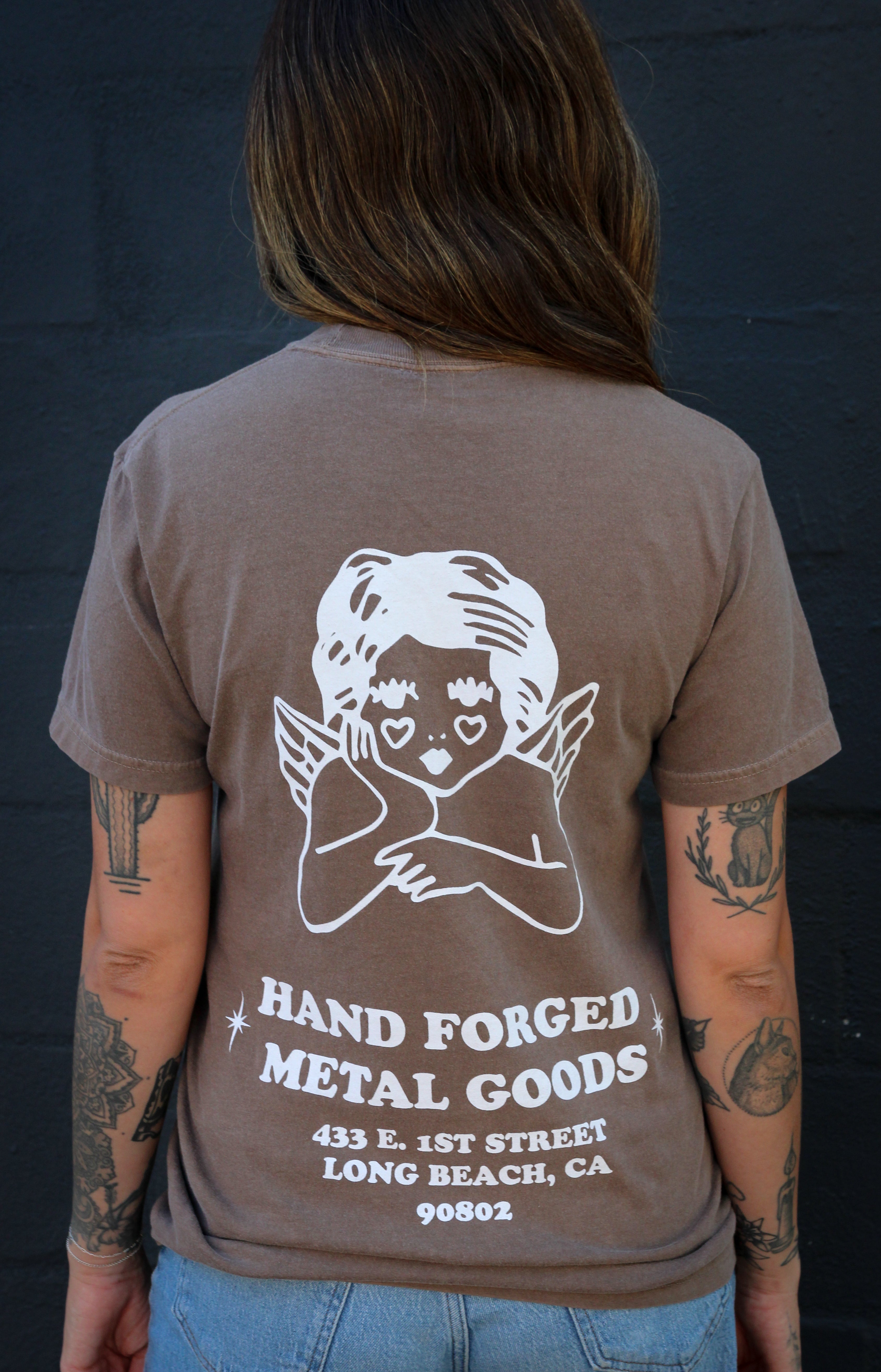 HB Metal Tee Brown