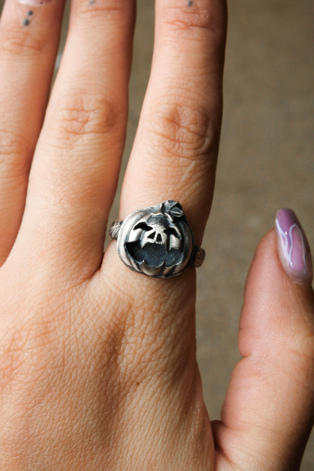 Sterling Silver Pumpkin #2 Ring