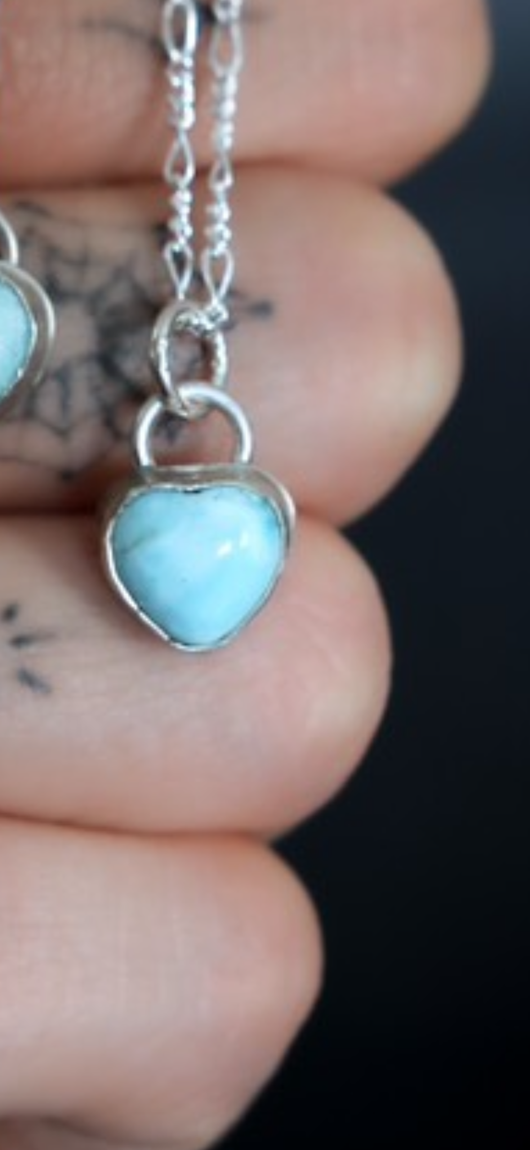 Larimar Heart Necklace