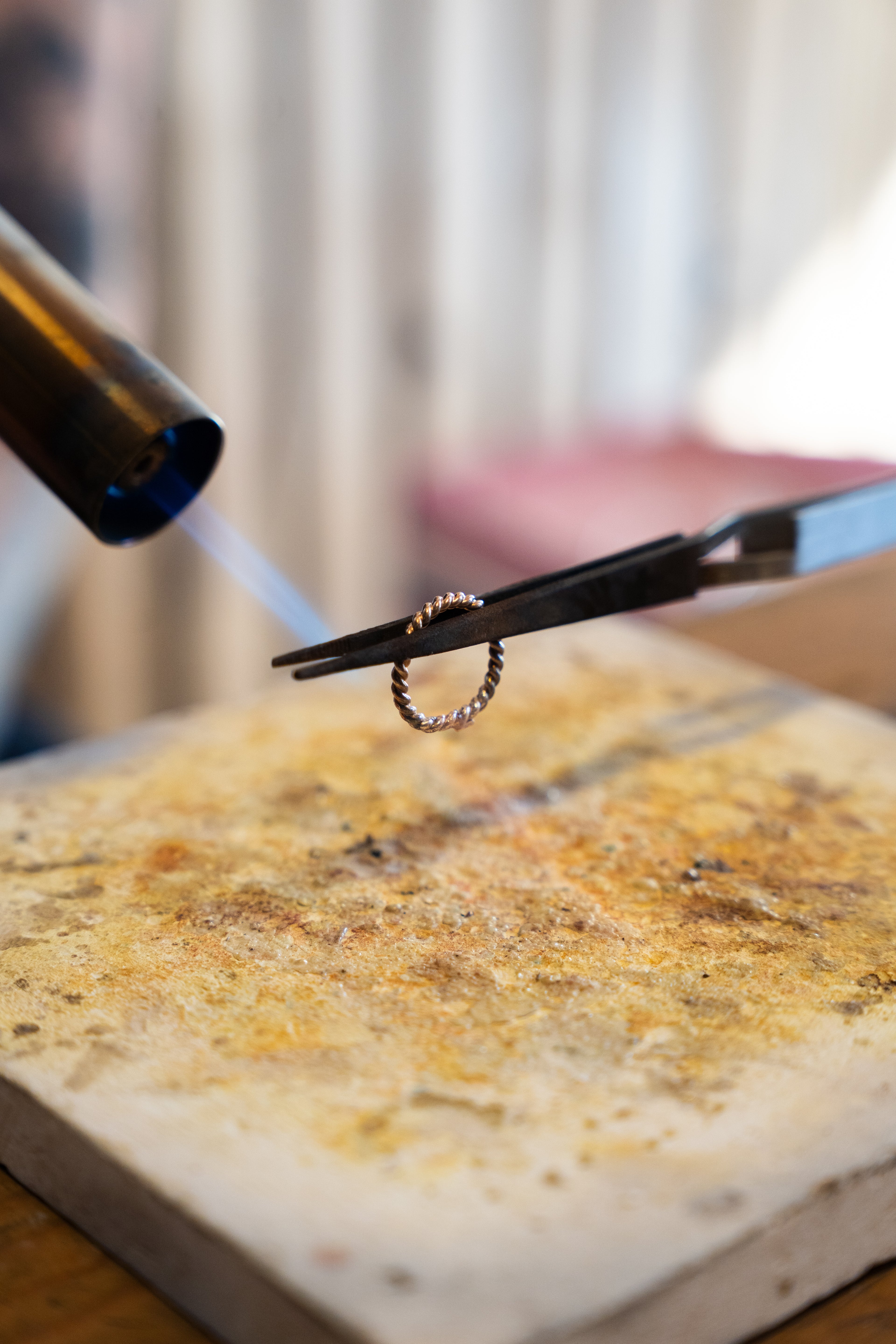 Private One on One Single Stone Ring Silversmith Workshop $150 Total- Deposit Only
