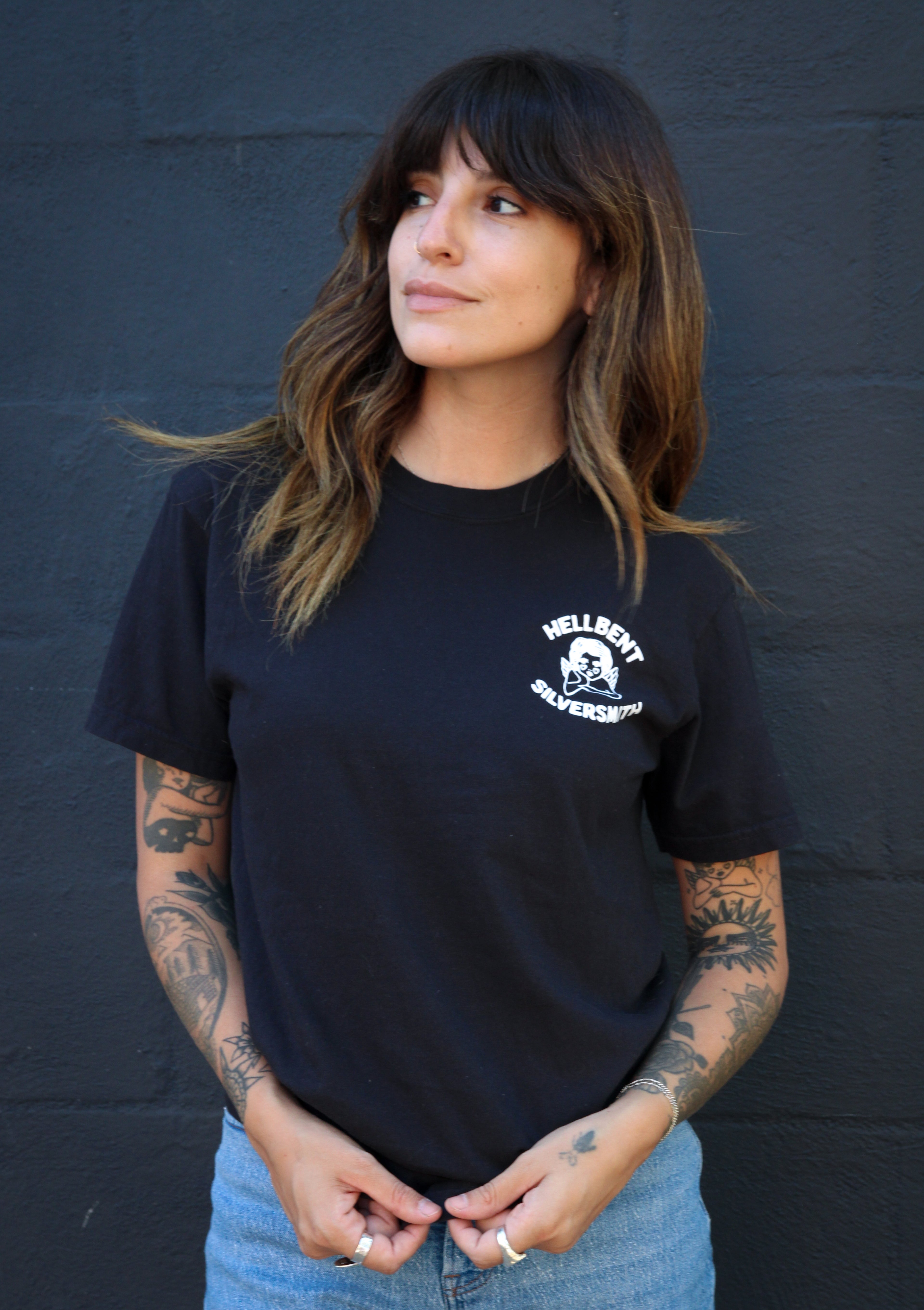 HB Metal Tee Black