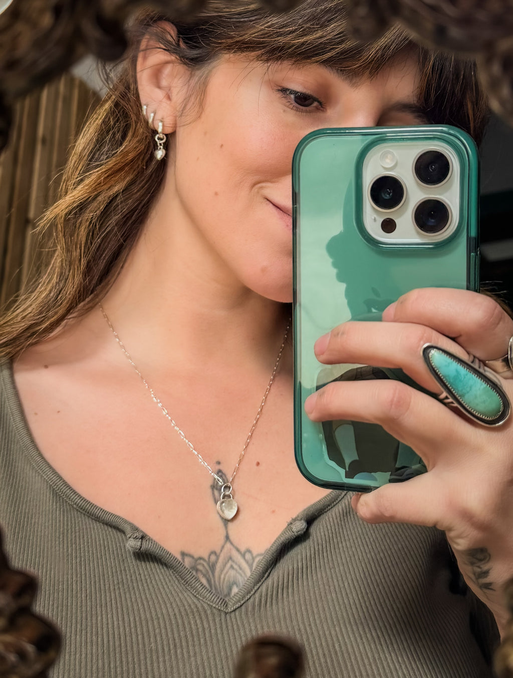 Clear Quartz Heart Necklace - Sterling Silver Made to Order
