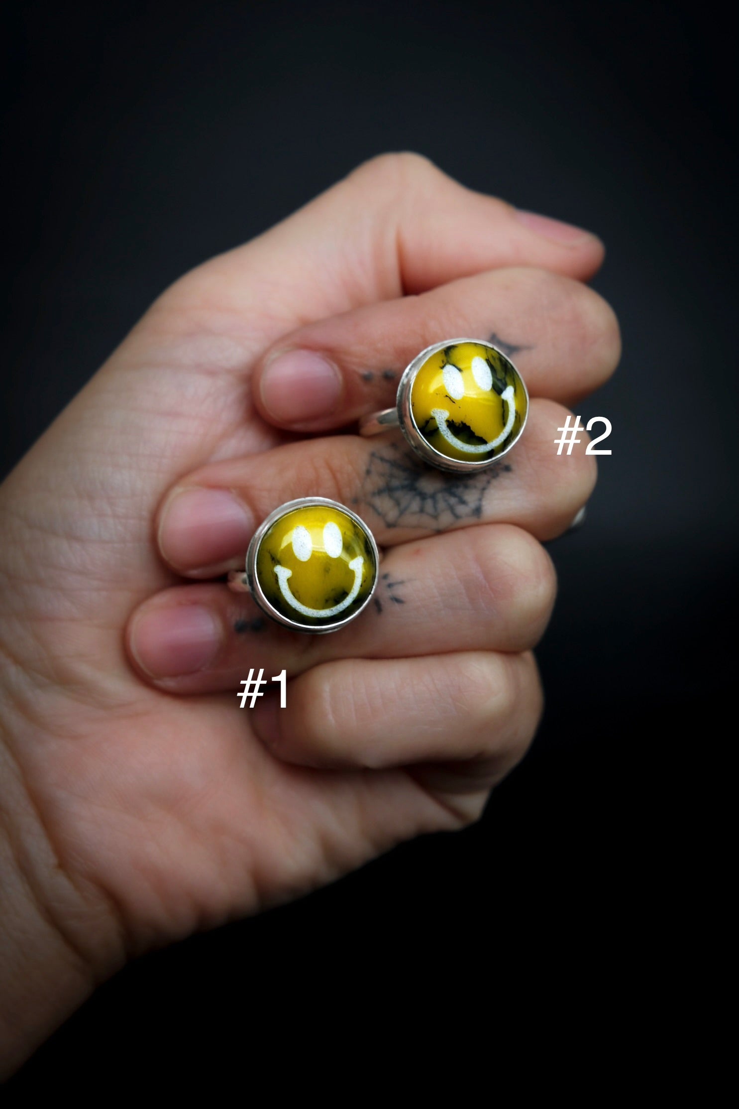 Sterling Silver Smiley Face Ring