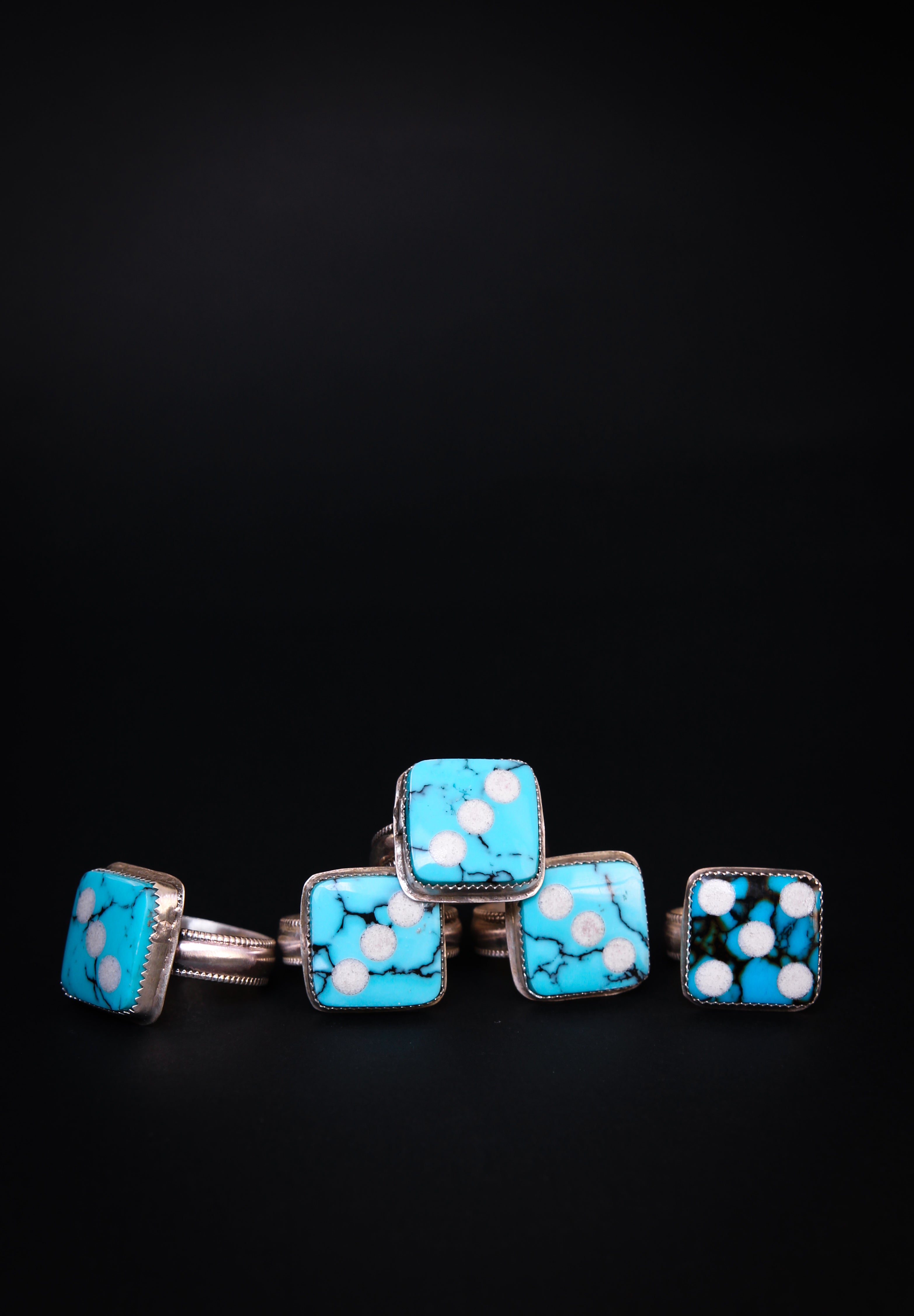 Sterling Silver Dice Ring