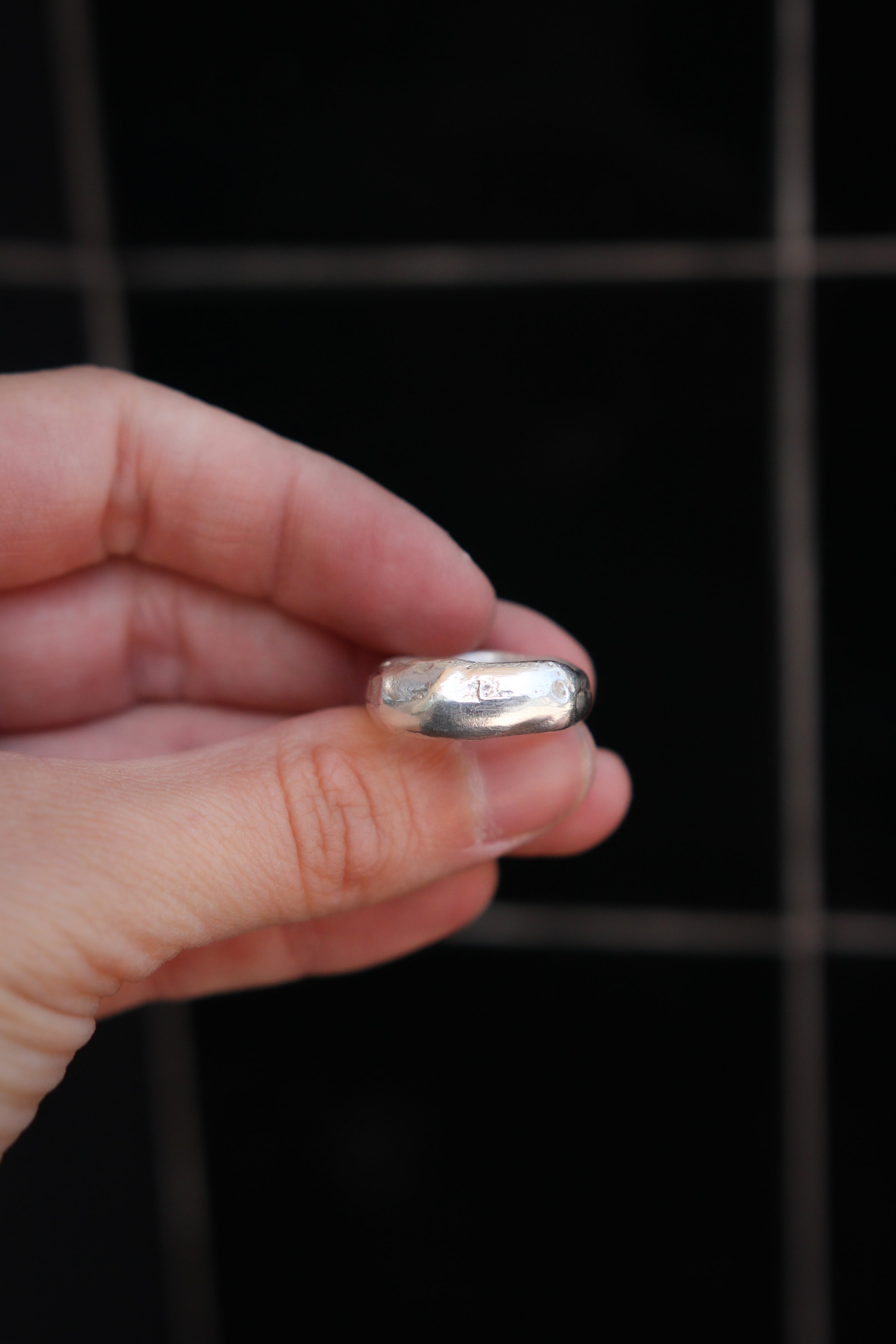 Sterling Silver Freeform Band - Made to Size