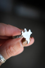 Load image into Gallery viewer, Sterling Silver Big Boo Ghost Ring - Made to Size
