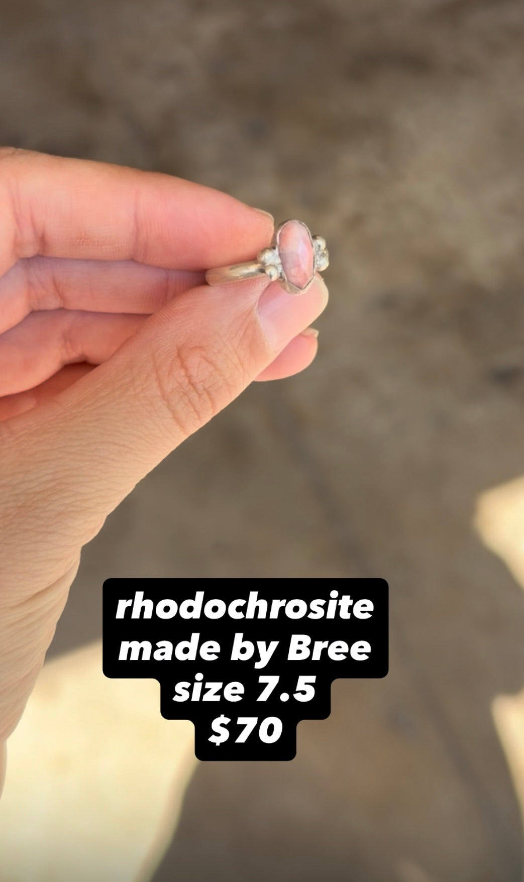 Ring Size 7.5 Made by Bree