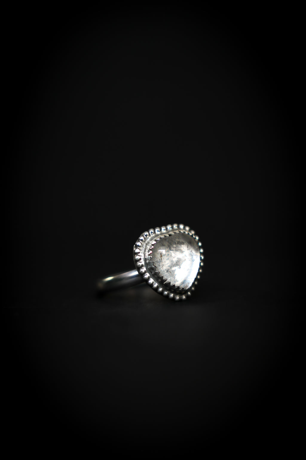 Sterling Silver Memorial Heart Ring