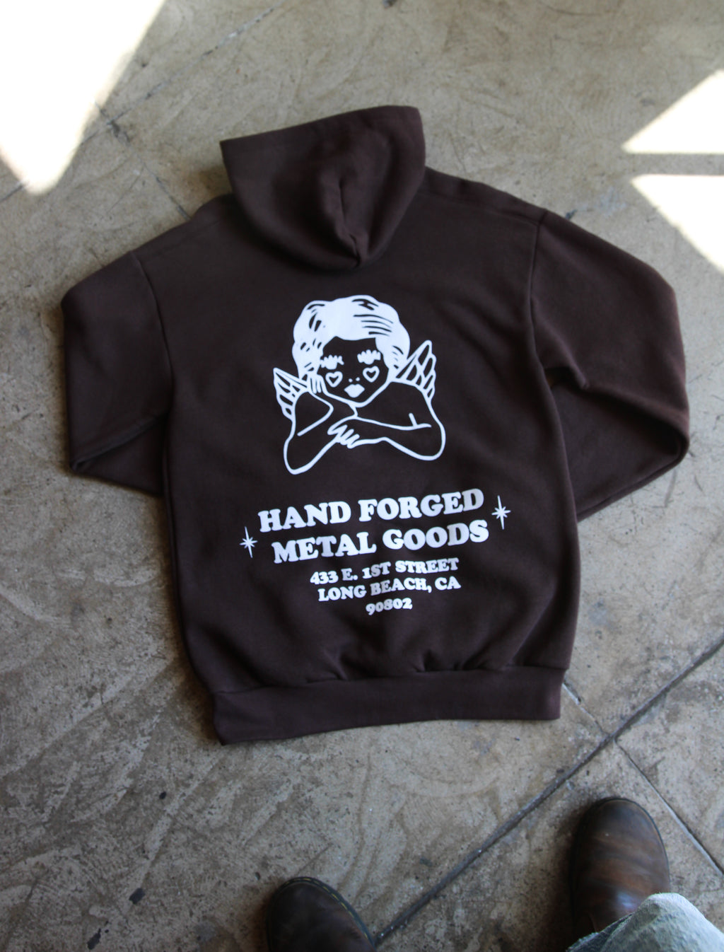 HB Metal Hoodie Brown