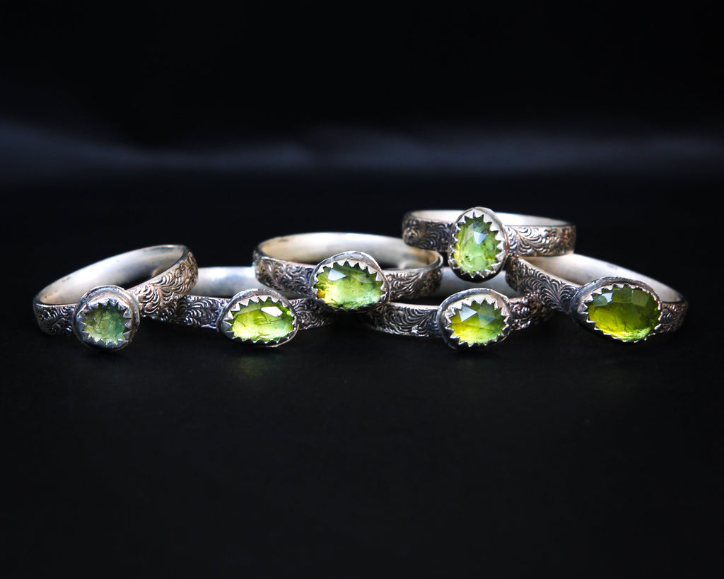 Sterling Silver Handmade Peridot Ring
