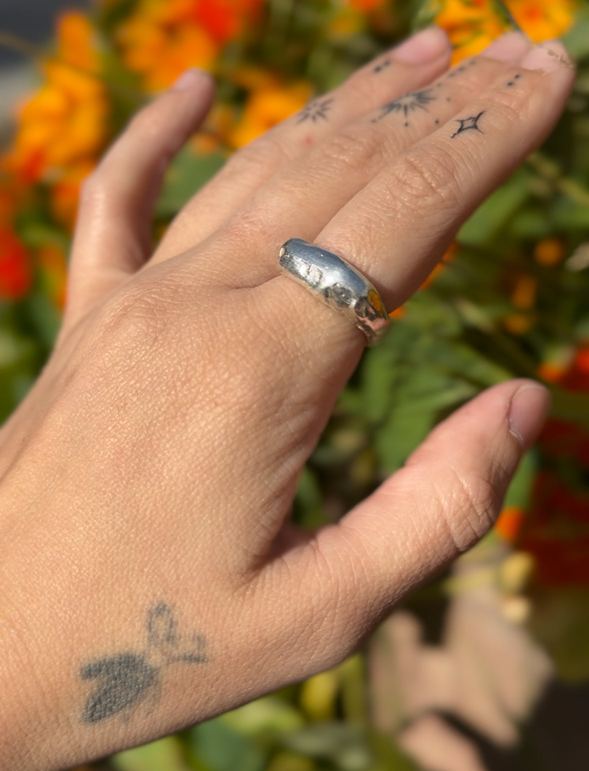 Sterling Silver Freeform Band - Made to Size