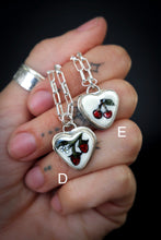 Load image into Gallery viewer, HB x Floresinsecta Sterling Silver Handpainted Ceramic Heart Necklace
