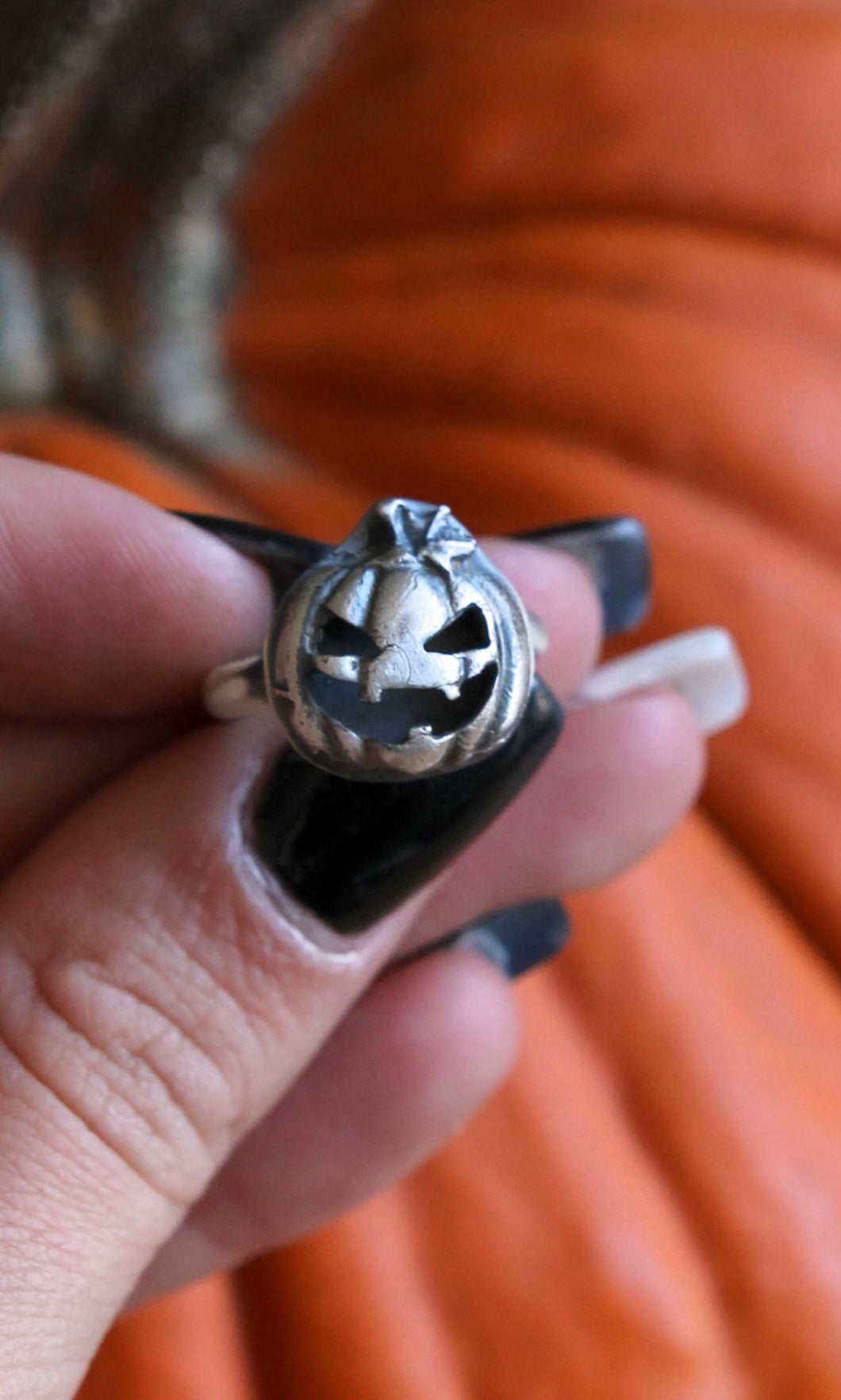 Sterling Silver Pumpkin #1 Ring