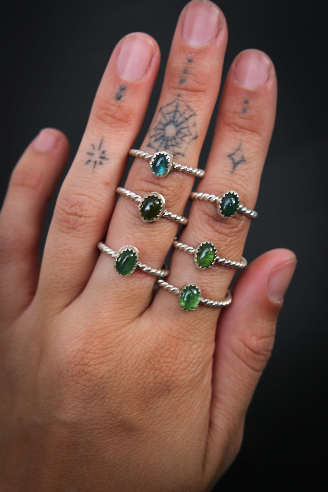 Sterling Silver Tourmaline Ring
