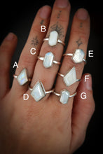 Load image into Gallery viewer, Sterling Silver Rainbow Moonstone Ring
