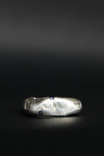 Load image into Gallery viewer, Recycled Sterling Silver Gemmy Freeform Ring Size 10

