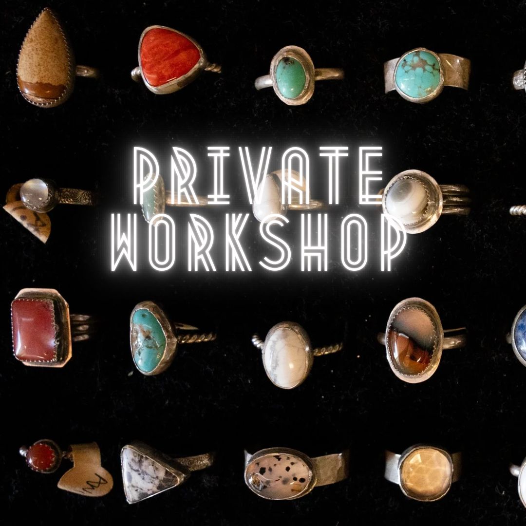 Private One on One Single Stone Ring Silversmith Workshop $150 Total- Deposit Only