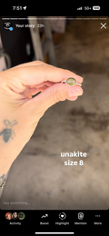 unakite ring size 8 karina