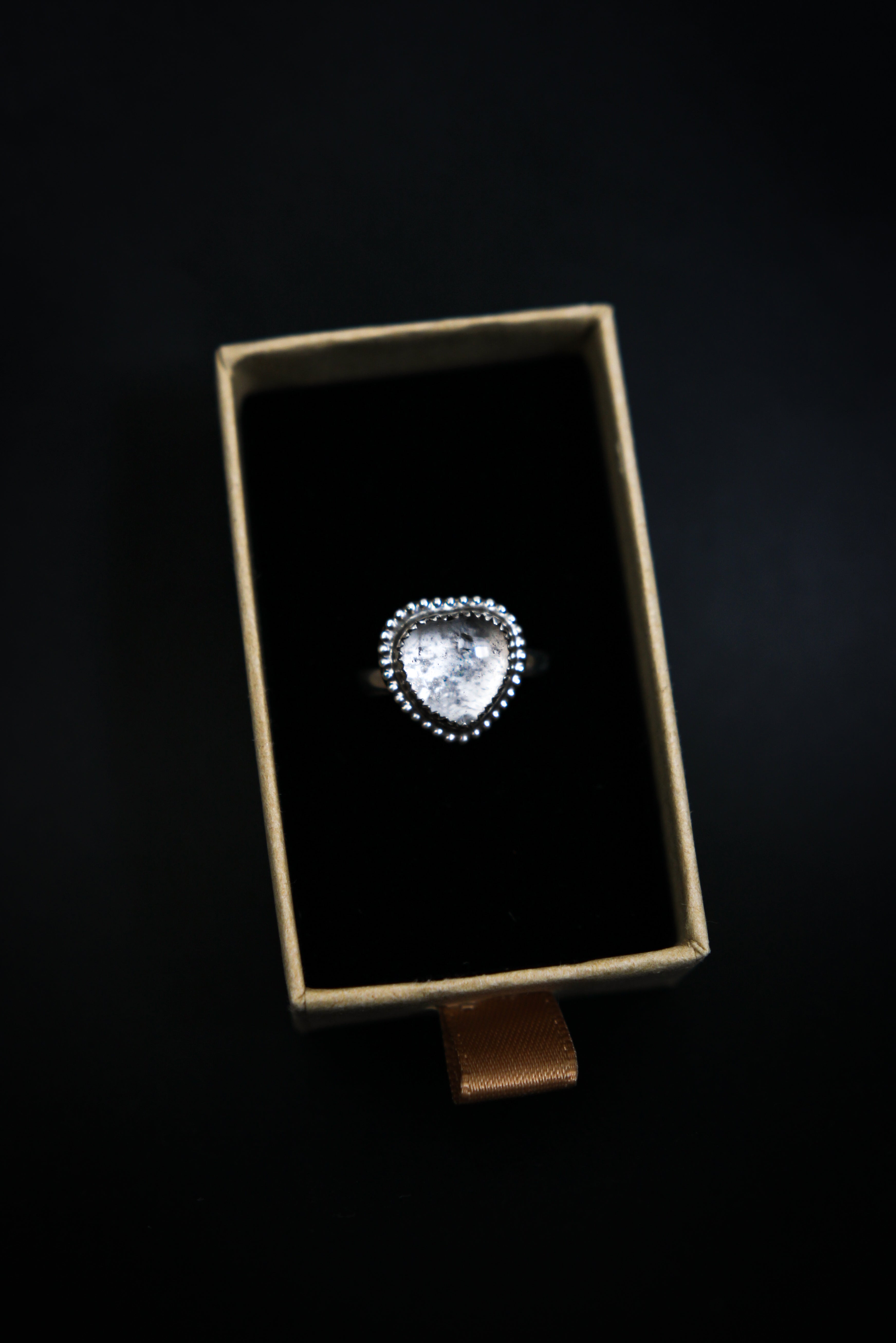 Sterling Silver Memorial Heart Ring