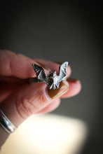 Load image into Gallery viewer, Sterling Silver Bat Ring - Made to Size
