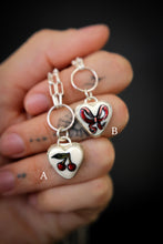 Load image into Gallery viewer, HB x Floresinsecta Sterling Silver Hand-painted Ceramic Heart Necklace
