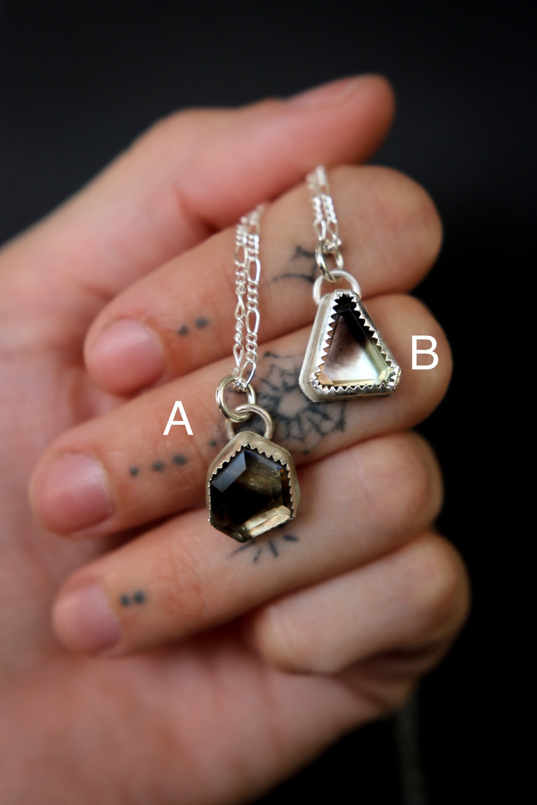 Sterling Silver Phantom Quartz Necklace