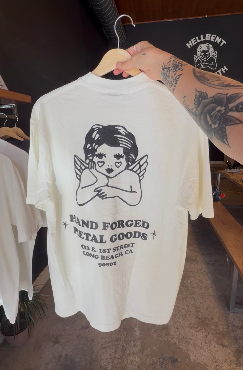HB Metal Tee White