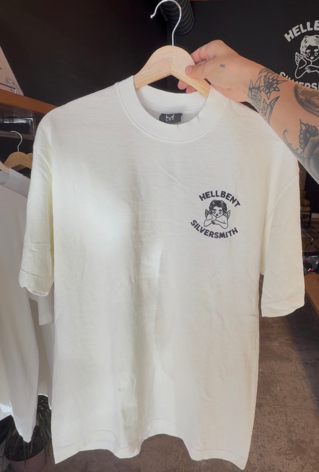 HB Metal Tee White