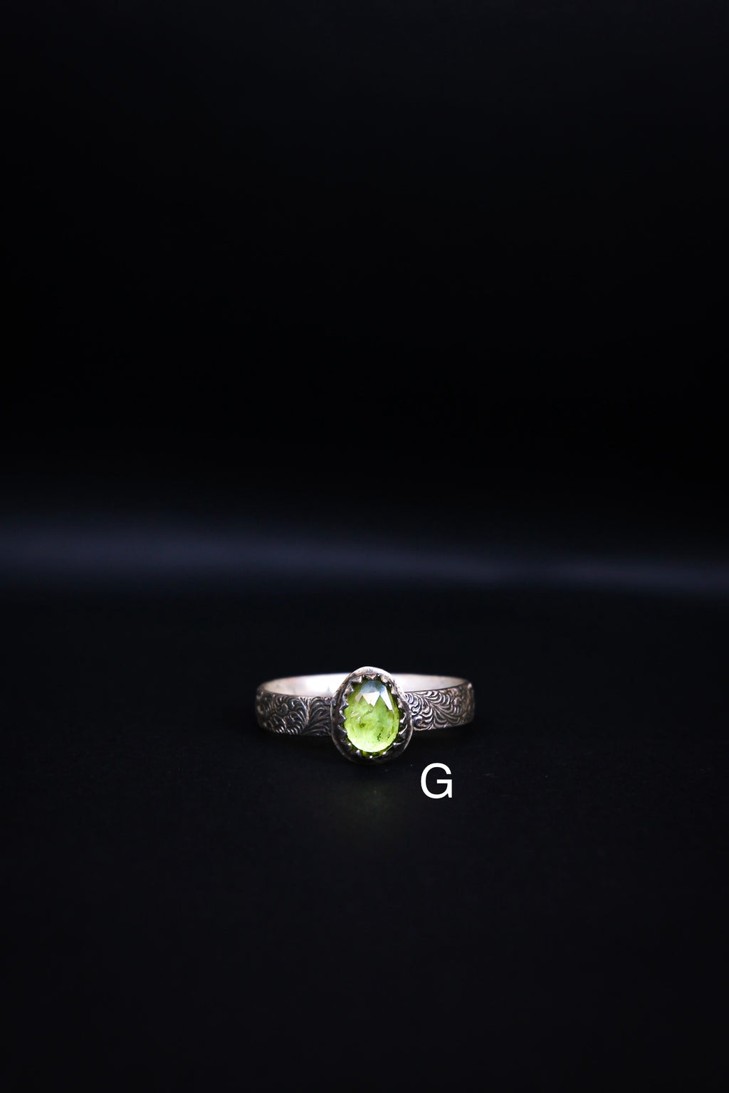 Sterling Silver Handmade Peridot Ring