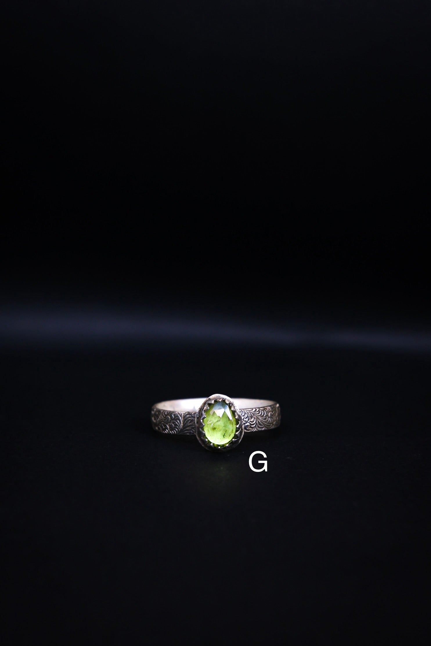 Sterling Silver Handmade Peridot Ring