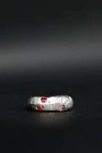 Load image into Gallery viewer, Recycled Sterling Silver Gemmy Freeform Ring Size 6
