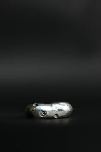 Load image into Gallery viewer, Recycled Sterling Silver Gemmy Freeform Ring Size 6
