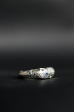 Load image into Gallery viewer, Recycled Sterling Silver Gemmy Freeform Ring Size 6
