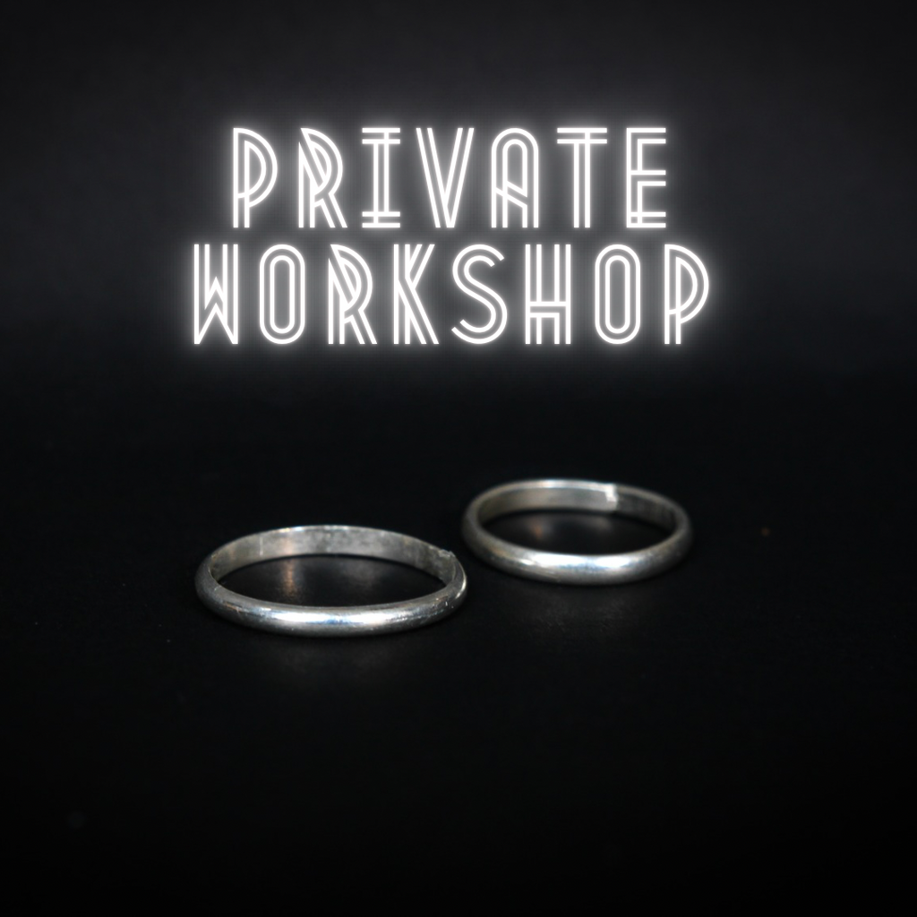 Private Ring Band Silversmith Workshop For Two ($180 Total)- Deposit Only