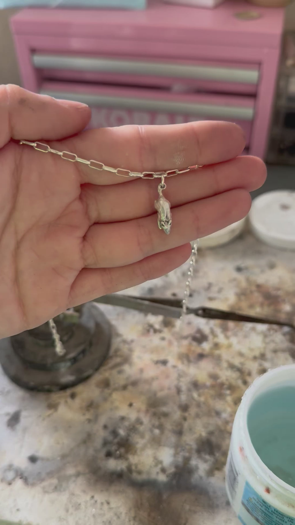 Sterling Silver Possum Charm or Necklace