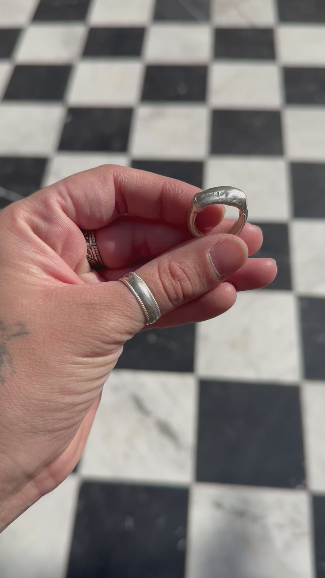 Sterling Silver Freeform Band - Made to Size