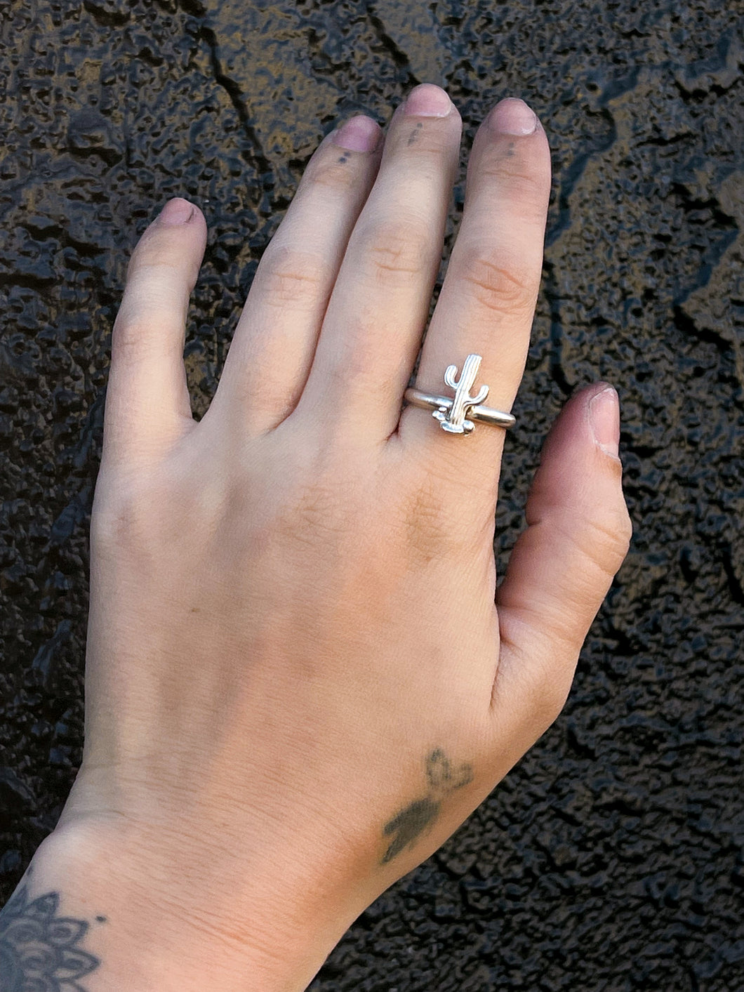 Cactus Ring Sterling Silver Made to Order